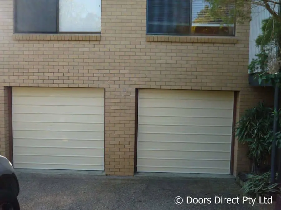 Classic Cream K-panel tilt garage door in Brisbane