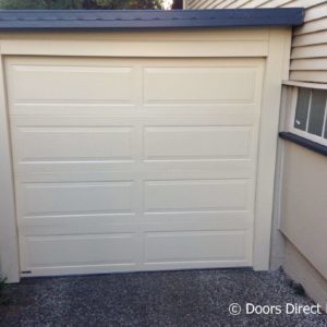 Hampton Classic Cream sectional door with side and head steel work