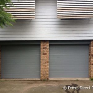 Tuscan design sectional doors, Windspray colour 2