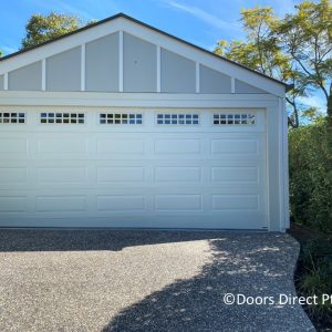 Hampton with County Windows Surfmist Sectional Door