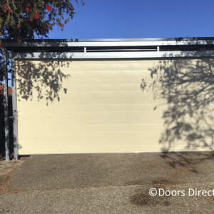Tuscan Classic Cream Sectional Door - to carport
