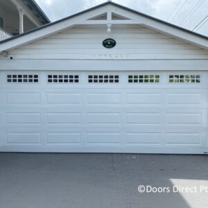 Sectional Door Hampton Dover White matching steel work hinged taper #10290